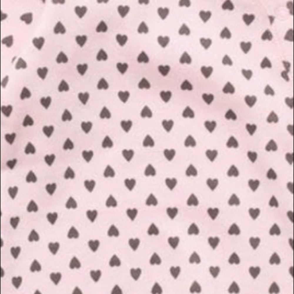 NWT! NORDSTROM BABY Footed Sleeper / Romper - Rose hearts 💕 6 mo - Picture 3 of 3
